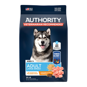 Authority Everyday Health Tender Blends Chicken & Rice Formula For Large Breed Adult Dogs