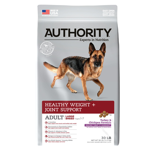 Authority Healthy Weight + Joint Support Turkey & Chickpea Formula For Large Breed Adult Dogs