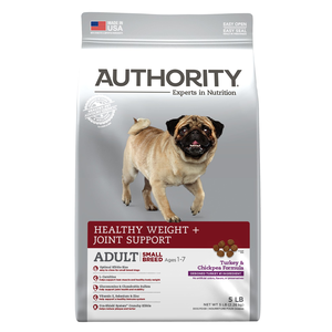 Authority Healthy Weight + Joint Support Turkey & Chickpea Formula For Small Breed Adult Dogs
