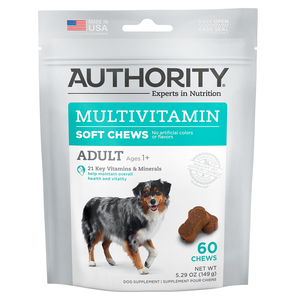 Authority Multivitamin Soft Chews For Adult Dogs