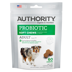 Authority Probiotic Soft Chews For Adult Dogs