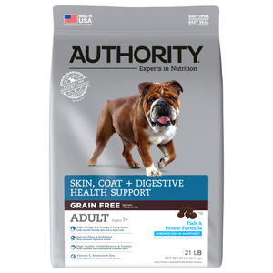 Authority Skin, Coat + Digestive Health Support Grain Free Fish & Potato Formula For Adult Dogs