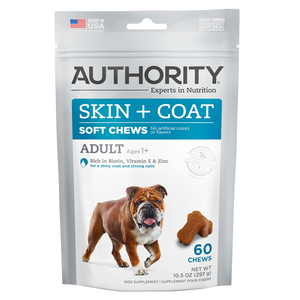 Authority Skin + Coat Soft Chews For Adult Dogs