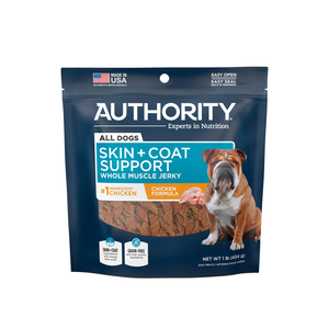 Authority Skin + Coat Support Chicken Formula Whole Muscle Jerky