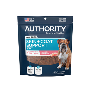 Authority Skin + Coat Support Salmon Formula Jerky