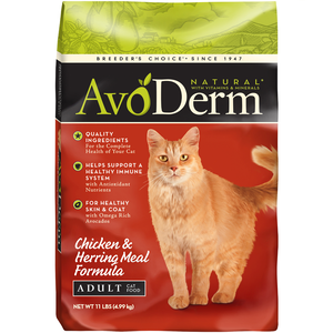 AvoDerm Adult Cat Food Chicken & Herring Meal Formula