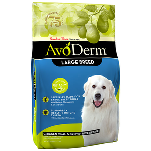 AvoDerm Large Breed Chicken Meal & Brown Rice Recipe For Large Breed Dogs