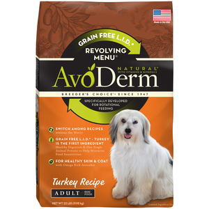 AvoDerm Revolving Menu Turkey Recipe For Adult Dogs