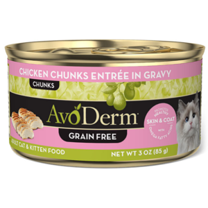 AvoDerm Grain Free Canned Chicken Chunks Entree In Gravy (Chunks)