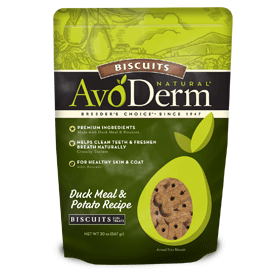 AvoDerm Biscuits Dog Treats Duck Meal and Potato Recipe Biscuits