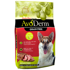 AvoDerm Grain Free Dog Food Beef & Vegetables Recipe