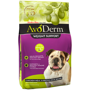 AvoDerm Weight Support Chicken Meal & Brown Rice Recipe For Dogs