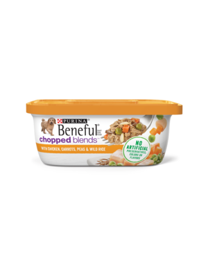 Beneful Chopped Blends With Chicken, Carrots, Peas & Wild Rice