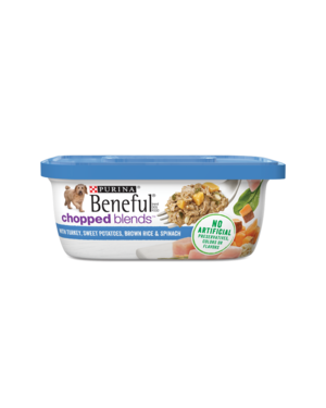 Beneful Chopped Blends With Turkey, Sweet Potatoes, Brown Rice & Spinach