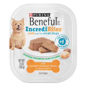 Beneful IncrediBites Paté With Chicken & Bacon Flavor In Savory Gravy