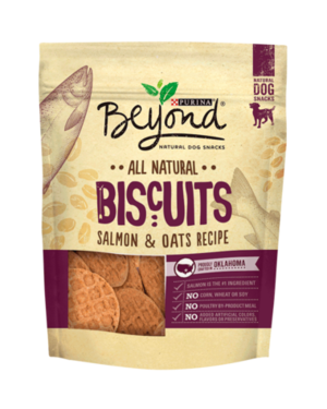 Purina Beyond Natural Dog Snacks Biscuits Salmon & Oats Recipe