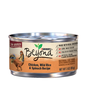 Purina Beyond In Gravy Chicken, Wild Rice & Spinach Recipe