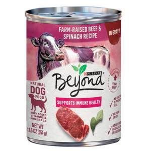 Purina Beyond In Gravy Farm-Raised Beef & Spinach Recipe