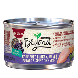 Purina Beyond In Gravy Cage-Free Turkey, Sweet Potato & Spinach Recipe