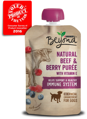 Purina Beyond Purees Natural Beef and Berry Puree With Vitamin E