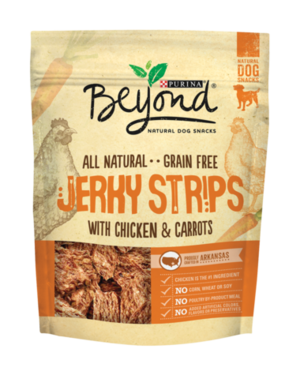 Purina Beyond Natural Dog Snacks Jerky Strips With Chicken & Carrots