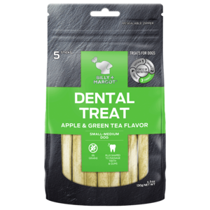 Billy + Margot Dental Treats Apple & Green Tea Flavor
