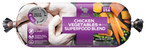Billy + Margot Dog Food Rolls Chicken, Vegetables + Superfood Blend