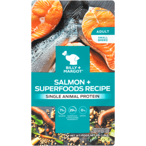 Billy + Margot Single Animal Protein Salmon + Superfoods Recipe For Small Breed Adult Dogs