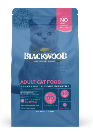 Blackwood Adult Cat Food Chicken Meal & Brown Rice Recipe