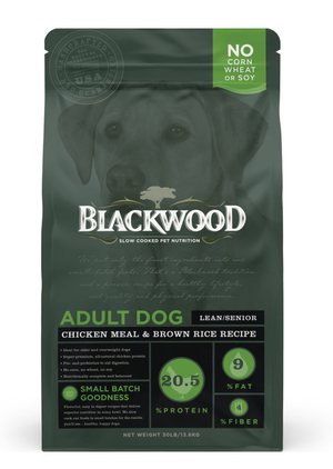 Blackwood Adult Dog Lean/Senior - Chicken Meal & Brown Rice Recipe