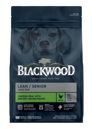 Blackwood Adult Dog Lean/Senior - Chicken Meal & Brown Rice Recipe