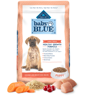 Blue Buffalo Baby Blue Chicken and Brown Rice Recipe (Healthy Growth Formula) For Large Breed Puppies