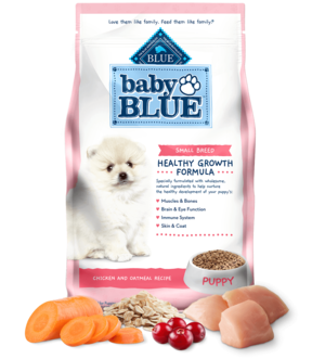 Blue Buffalo Baby Blue Chicken and Oatmeal Recipe (Healthy Growth Formula) For Small Breed Puppies