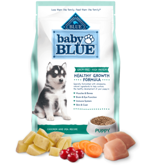 Blue Buffalo Baby Blue Grain-Free Chicken and Pea Recipe (Healthy Growth Formula) For Puppies