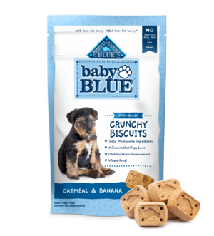 Blue Buffalo Baby Blue Oven-Baked Oatmeal & Banana Crunchy Biscuits