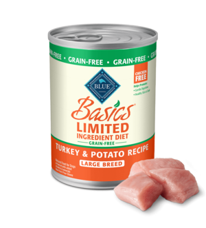 Blue Buffalo Basics Limited Ingredient Grain-Free Turkey & Potato Recipe For Large Breed Dogs