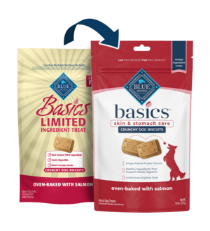 Blue Buffalo Basics Oven-Baked With Salmon (Skin & Somach Care) Crunchy Dog Biscuits