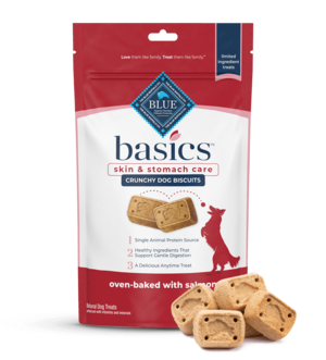 Blue Buffalo Basics Oven-Baked With Salmon (Skin & Somach Care) Crunchy Dog Biscuits