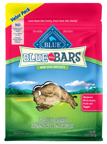 Blue Buffalo Blue Mini Bars Apples and Yogurt Biscuits