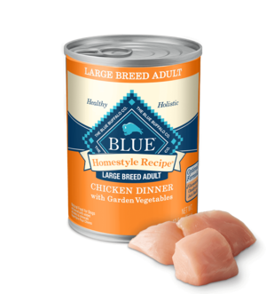 Blue Buffalo Homestyle Recipe Chicken Dinner with Garden Vegetables For Large Breed Adult Dogs