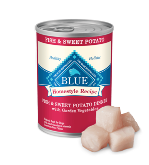 Blue Buffalo Homestyle Recipe Fish & Sweet Potato Dinner with Garden Vegetables