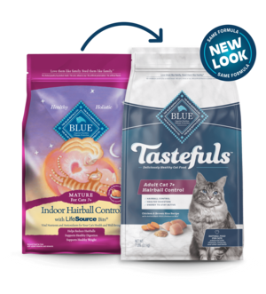 Blue Buffalo Tastefuls Chicken & Brown Rice Recipe (Hairball Control) For Adult 7+ Cats
