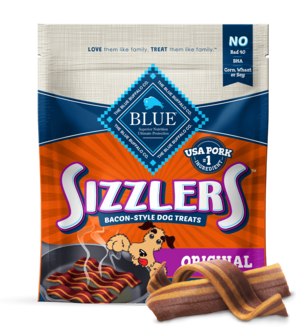 Blue Buffalo Sizzlers Bacon-Style Dog Treats Original