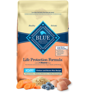 Blue Buffalo Life Protection Formula Chicken and Brown Rice Recipe For Large Breed Puppies