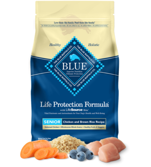 Blue Buffalo Life Protection Formula Chicken and Brown Rice Recipe For Senior Dogs
