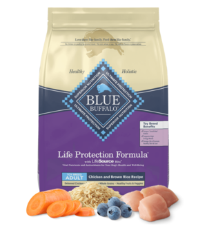 Blue Buffalo Life Protection Formula Chicken and Brown Rice Recipe For Toy Breed Adult Dogs