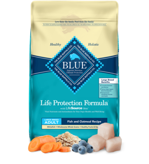 Blue Buffalo Life Protection Formula Fish and Oatmeal Recipe For Large Breed Adult Dogs