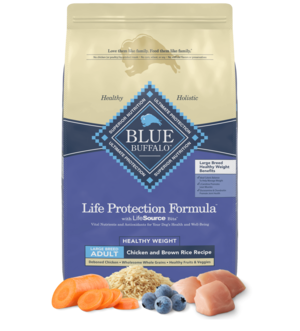 Blue Buffalo Life Protection Formula Healthy Weight Chicken and Brown Rice Recipe For Large Breed Adult Dogs