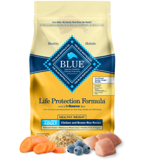 Blue Buffalo Life Protection Formula Healthy Weight Chicken and Brown Rice Recipe For Small Breed Adult Dogs