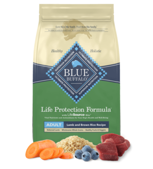 Blue Buffalo Life Protection Formula Lamb and Brown Rice Recipe For Adult Dogs